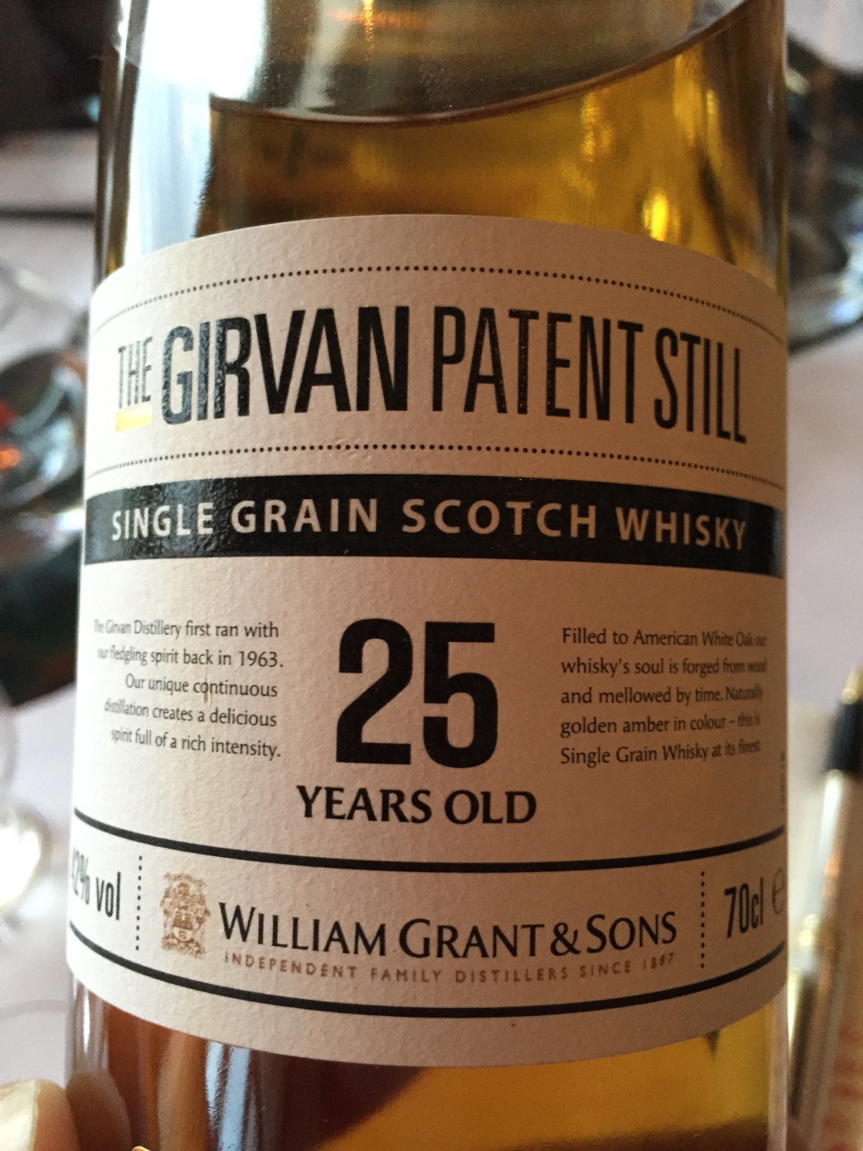 Tasting the full Girvan Patent Still Single Grain Scotch Whisky Range